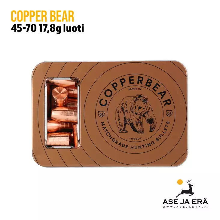 CopperBear 45-70 17,8g kupariluoti 40 kpl - Muut luodit - CB4570275 - 1
