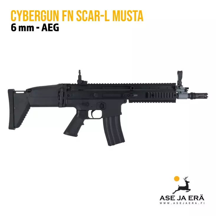 Cybergun FN SCAR-L Airsoft kivääri Musta -sähkökäyttöinen - Kiväärit - 3559962009615 - 1