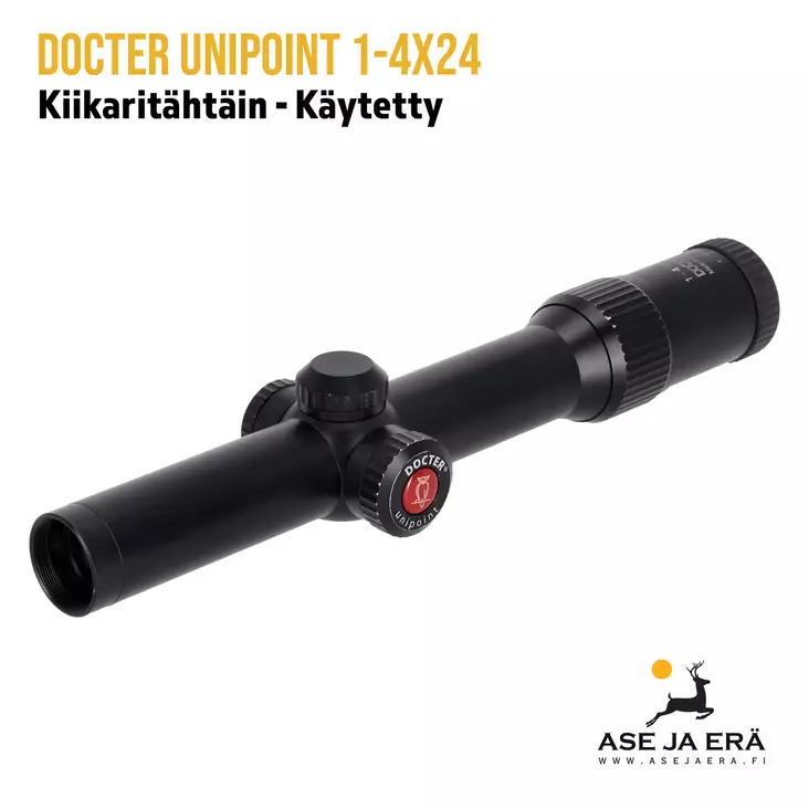 Docter Unipoint 1-4x24 käytetty ajojahtikiikari - Yleiskuva - Käytetyt kiikaritähtäimet - F3600475 - 1