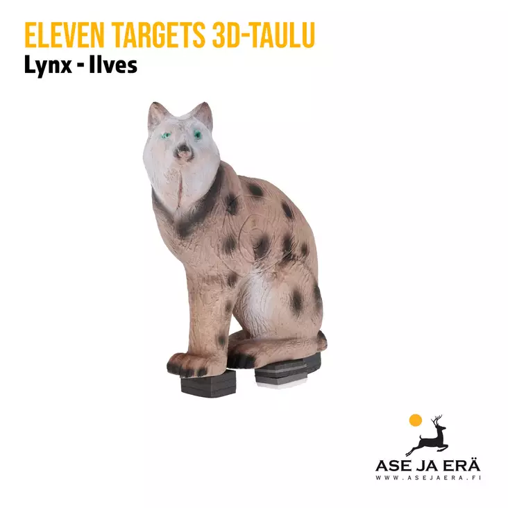 Eleven Targets 3D-taulu Ilves - 3D-eläintaulut - ELVaE55 - 1