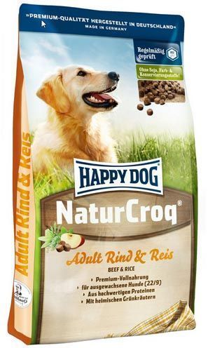 koiranruoka_Happy Dog Natur-Croq Rind&Reis - Happy dog koiranruoka - 02445 - 1