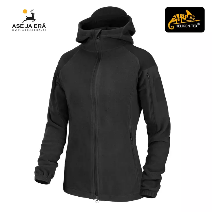 Helikon-Tex Cumulus naisten fleecetakki, musta - yleiskuva etuviistosta - Fleecetakit - 5902688049065 - 1