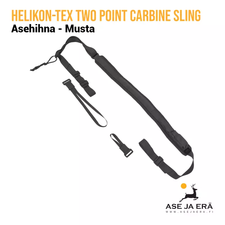 Helikon-Tex Two Point Carbine Sling asehihna, musta - kuva 1 - Hihnat - 5902688045395 - 20