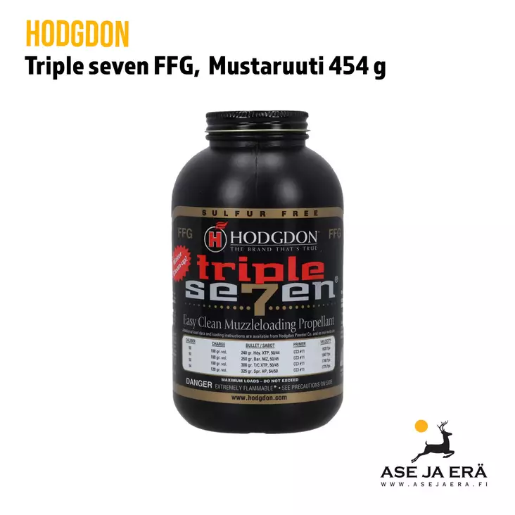 Hodgdon Triple Seven FFG mustaruuti 454g - Haulikon ruuti - 039288777205 - 1