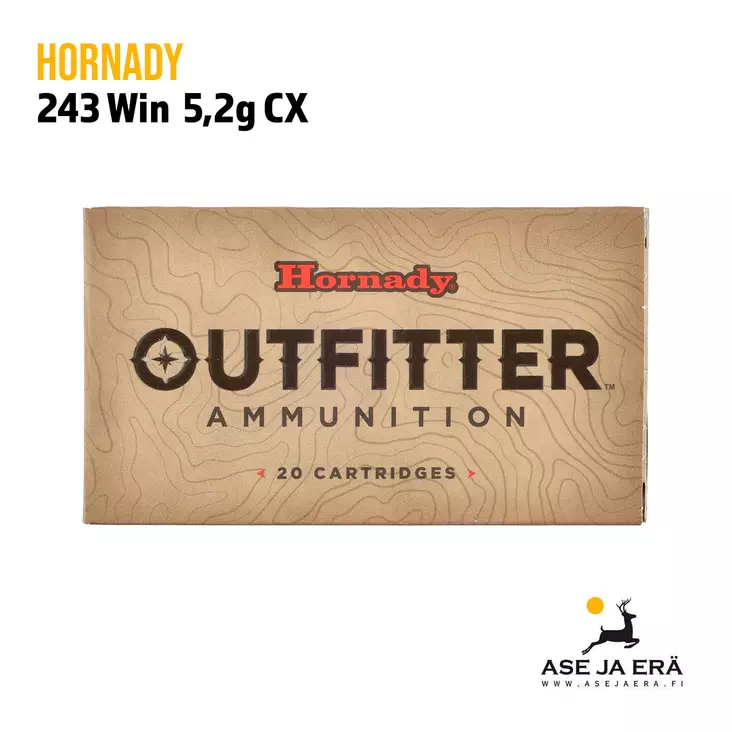 Hornady Outfitter .243 Win 5,2g CX - Muut kaliiperit - 090255719765 - 1