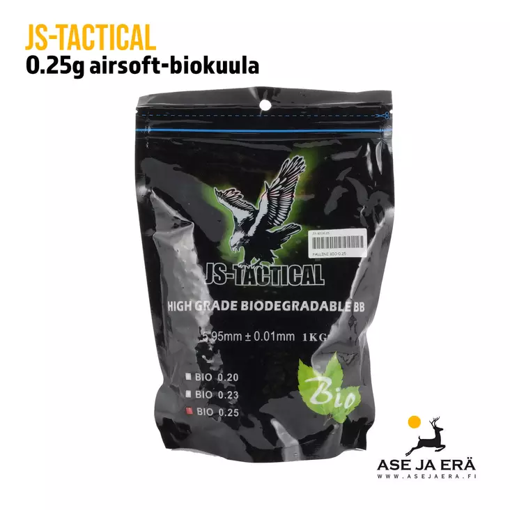 JS-Tactical 0.25g biokuula 1 kg (n. 4000 kuulaa) - Airsoft-kuulat - JSBIO025 - 1