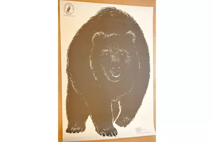Kivääritaulu karhu edestäpäin 70x100cm - Ampumataulut - 2042454732715 - 3