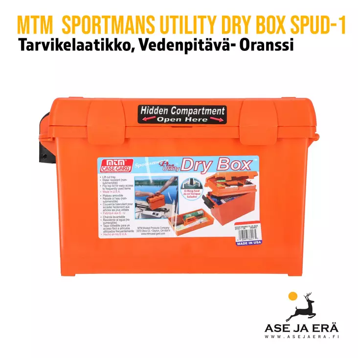 MTM SPUD-1 Sportmans Utility tarvikelaatikko oranssi - Muut aseenpuhdistustarvikkeet - 026057362175 - 1