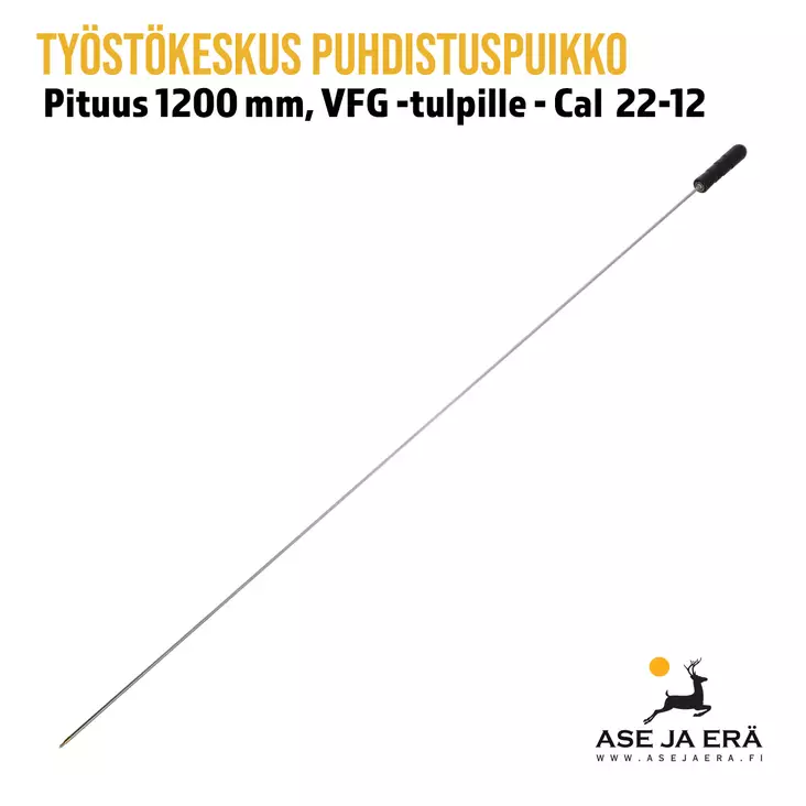 Puhdistuspuikko  Pituus 1200 mm, VFG -tulpille - Cal  22-12 - Yleiskuva - Puhdistussarjat ja -harjat - 6430066780495 - 3