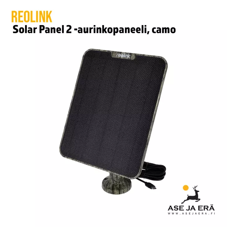 Reolink Solar Panel 2 aurinkopaneeli Cam - Tarvikkeet riistakameroihin - 6975253988495 - 1