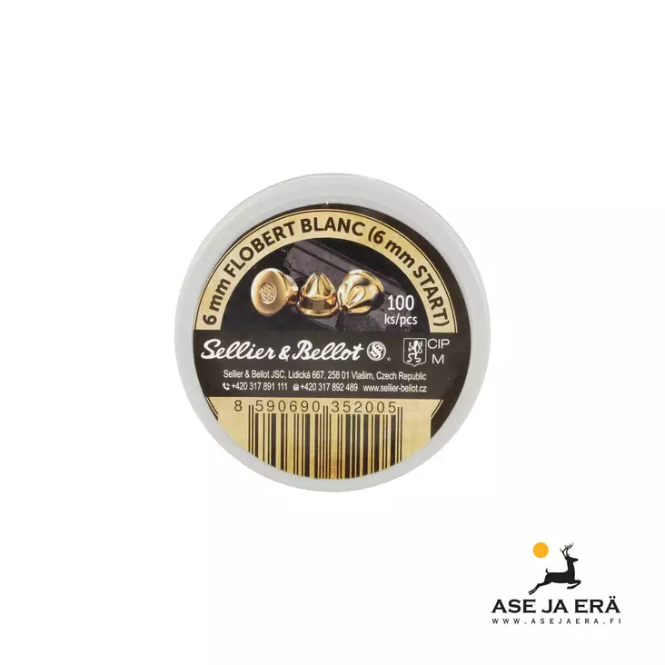 Sellier & Bellot 6mm blank Starttipatruuna 100kpl - Starttiaseen patruunat - 8590690352005 - 1