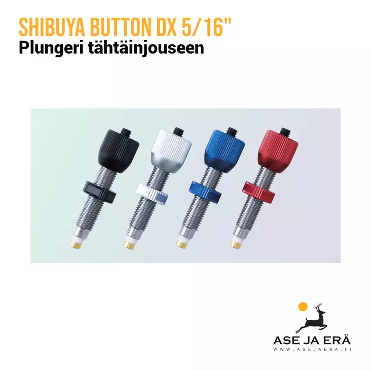 Shibuya Button DX 5/16" plungeri - Plungerit | Joustotallat - 2000004101015 - 1