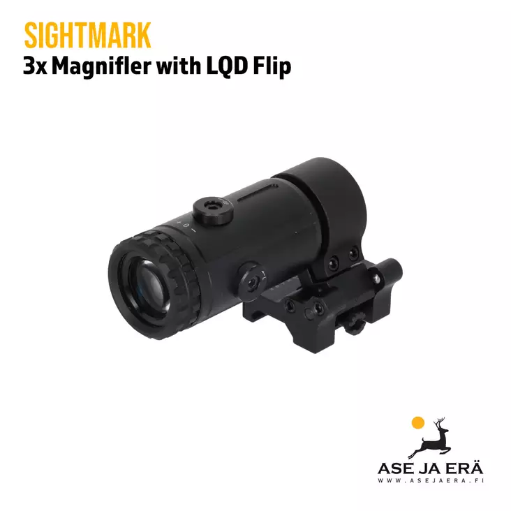 Sightmark T-3 3x Punapisteen suurentaja sivulle taittuvalla jalustalla - Punapistetähtäimet - 812495020735 - 1