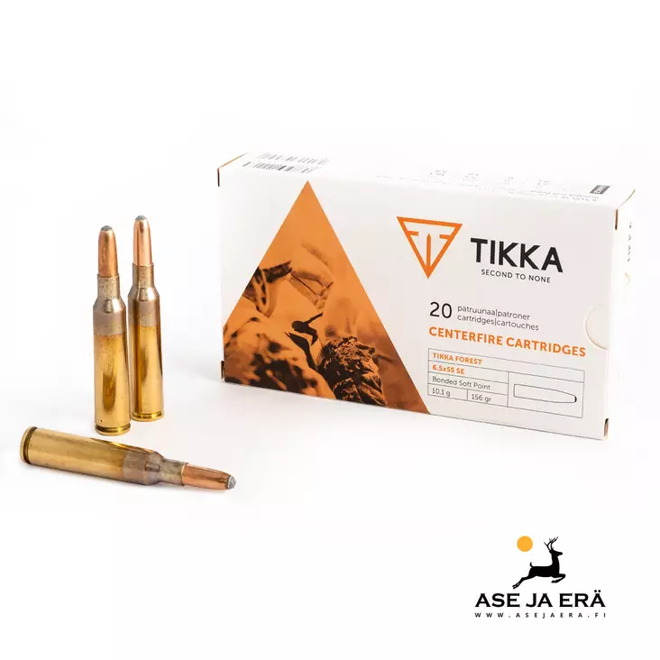 Tikka 6,5x55 10,1g Softpoint - 6,5x55 kaliiperi - 6438053111185 - 1