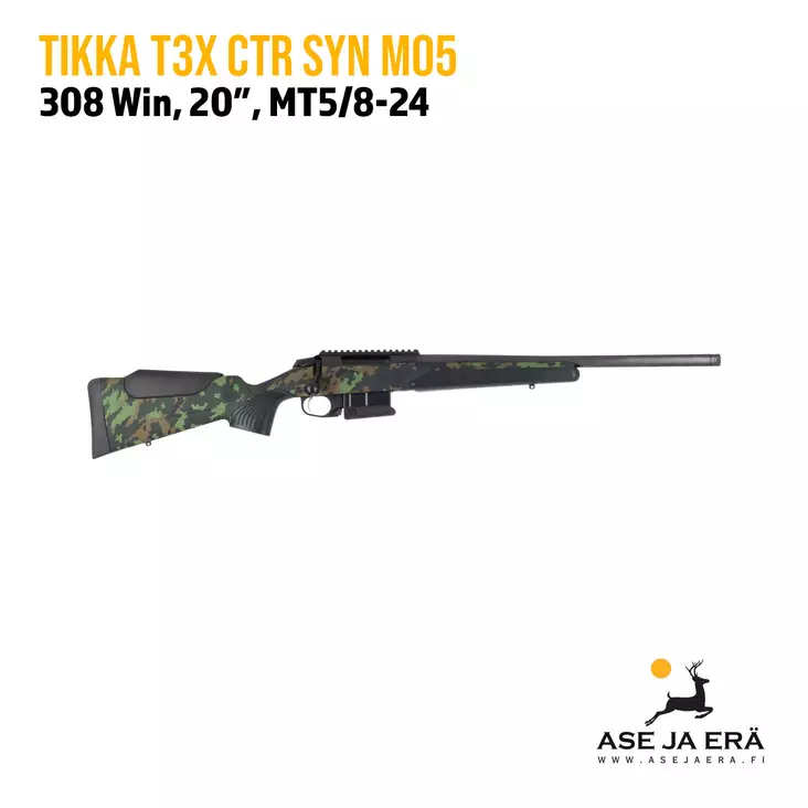 Tikka T3x Jääkärikivääri M05 camotukilla - Pulttilukkoiset kiväärit - T00001665 - 1
