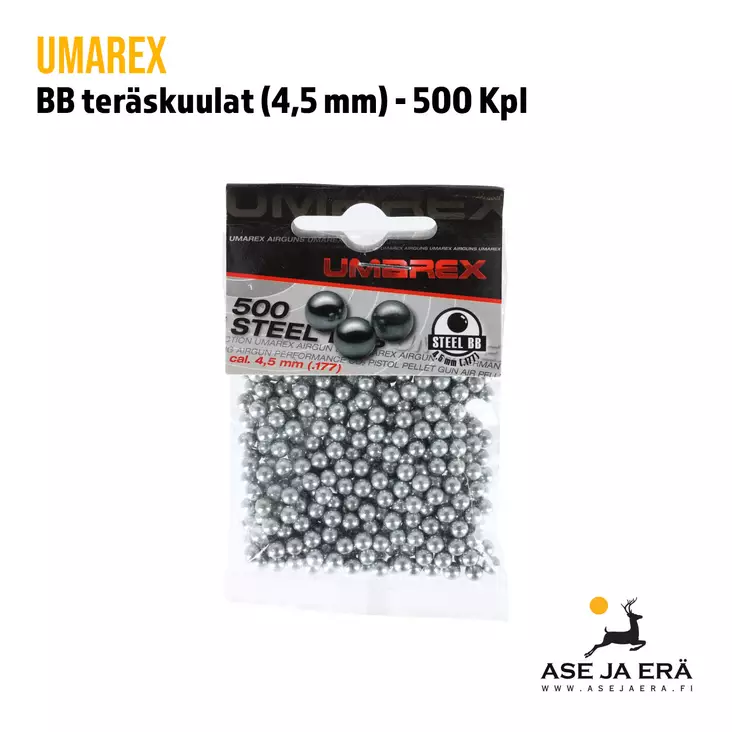Umarex 4,5 mm BB teräskuulat 500kpl - BB teräskuulat ja muovikuulat - 4000844374585 - 2