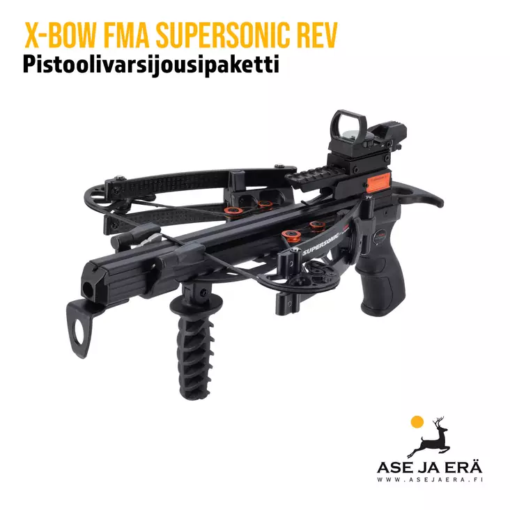 X-Bow FMA Supersonic REV SET Pistoolivarsijousi lisävarusteilla - Pistoolijouset - 4064298213395 - 1