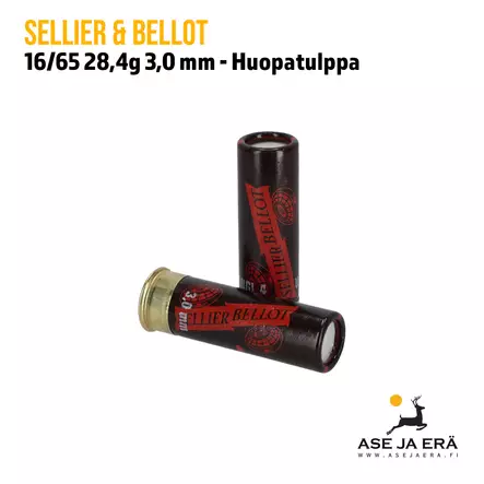 16/65 Sellier & Bellot Red&Black 28,4g haulikonpatruuna - 16 kaliiperin patruunat - 8590690172856 - 11