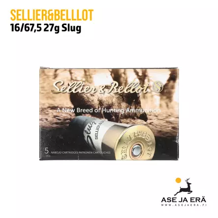16/67,5 Sellier & Bellot Special Slug 27g haulikon lyijytäyteinen - Täyteiset - 8590690051816 - 3