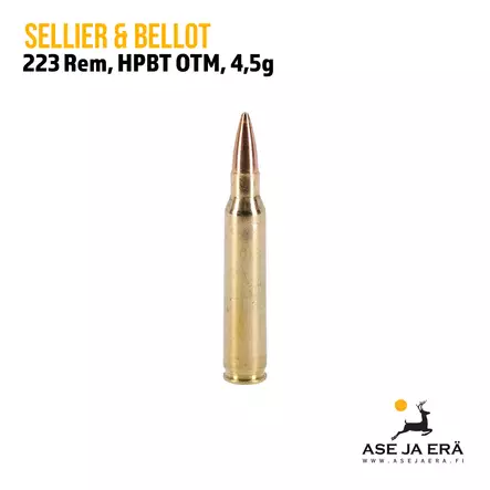 223 Rem Sellier & Bellot HPBT OTM 4,5g patruuna 20 kpl - 223 kaliiperi - 8590690330676 - 9