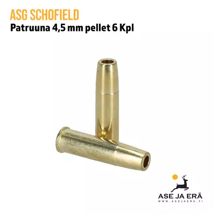 ASG Schofield 4,5 mm Pellet Patruuna - Pari patruunaa - ASG Lippaat - 5707843073486 - 2