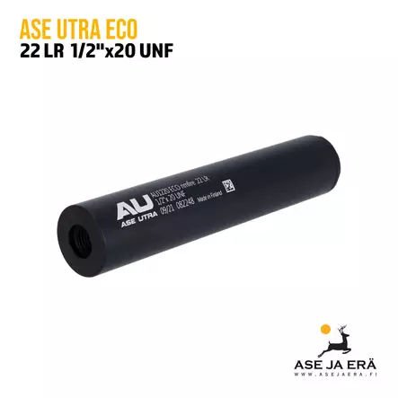 Ase Utra pienoiskivääri vaimennin Eco 1/2"x20UNF - Ase Utra äänenvaimentimet - AUECO1220Sako16 - 1