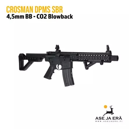 Crosman DPMS SBR 4,5mm BB CO2 ilmakivääri - Sarjatuli, Blowback - CO2 ilmakiväärit - 028478150676 - 2