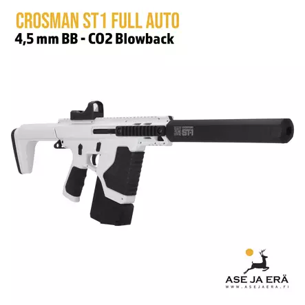 Crosman ST1 Full Auto 4,5mm BB CO2 ilmakivääri - yleiskuva etuviistosta - CO2 ilmakiväärit - 028478154476 - 2