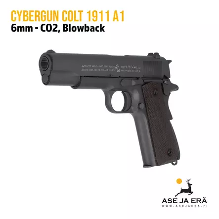 Cybergun Colt M1911 6mm CO2 Blowback Airsoft pistooli - Pistoolit ja -revolverit - 3559961805126 - 2
