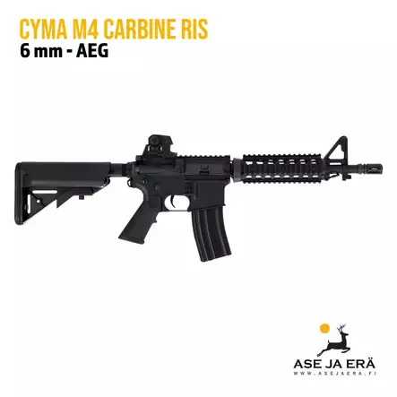 Cyma M4 Carbine RIS AEG airsoft-kivääri - Kiväärit - CM606 - 1