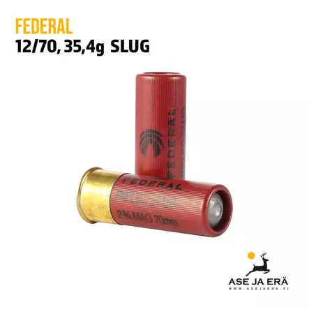 Federal Classic Slug 12/70 35,4g HP täyteinen haulikonpatruuna - Täyteiset - 029465009946 - 2