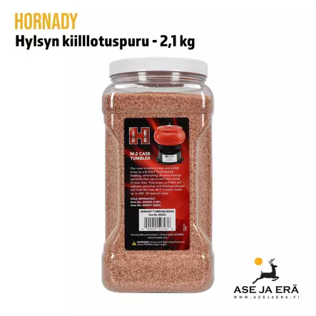 Hornady hylsyn kiilllotuspuru 2,1kg - Takaapäin EAN näkyvissä - Hylsynkiillotusaineet ja -purut - 090255503036 - 3