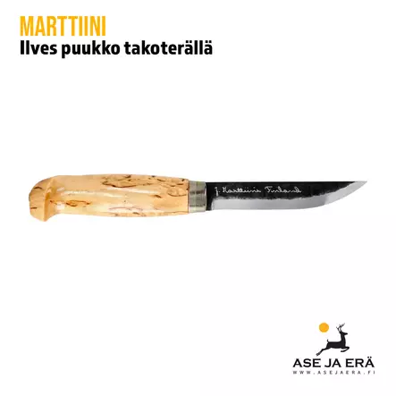 Marttiini Ilves puukko takoterällä - oikea sivu, vaakakuva - Puukot - 6416885078746 - 2