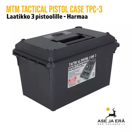 MTM TPC-3 Tactical Pistol Case pistoolilaatikko - Pistoolilaukut - 026057311036 - 2