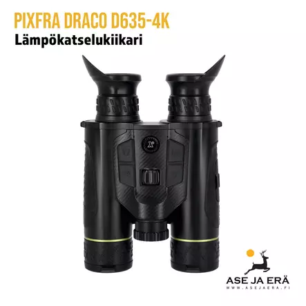Pixfra Draco lämpökatselukiikari D635-4K - Kiikari pystyssä  - Lämpökatselukiikarit - 6976144452286 - 2