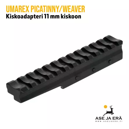 Umarex Picatinny/Weaver kiskoadapteri 11 mm kiskoon etuviistosta - Tukit, kiskot, kahvat ja bipodit - 4000844588586 - 2