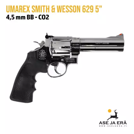 Umarex Smith & Wesson 629 5" CO2 4,5mm BB ilmapistooli -  Vasen kylki aseesta - BB kuula ilmapistoolit - 4000844740106 - 5