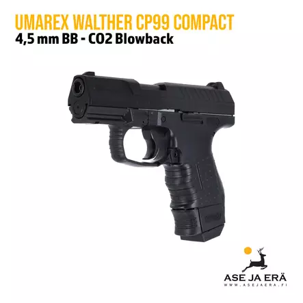 Umarex Walther CP99 Compact CO2 4,5 mm Blowback ilmapistooli - BB kuula ilmapistoolit - 4000844383686 - 6