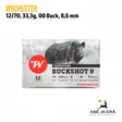 12/70 Winchester Buckshot 33,3g P9, 10 kpl - Buckshot, yli 4mm - 634957811046 - 2