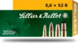 5,6x52R Sellier & Bellot SP 4,6g 20 kpl - Muut kaliiperit - 8590690330416 - 2