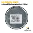 H&N Baracuda Hunter 6,35mm 1,78g ilmakiväärinluoti 150 kpl - rasian pohja EAN - 6,35 mm luodit - 4047058019536 - 5