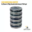 H&N Baracuda Hunter 6,35mm 1,78g ilmakiväärinluoti 750 kpl - viisi rasiaa pinossa - 6,35 mm luodit - 4047058019536 - 10
