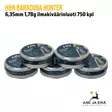 H&N Baracuda Hunter 6,35mm 1,78g ilmakiväärinluoti 750 kpl - viisi rasiaa vierekkäin - 6,35 mm luodit - 4047058019536 - 11