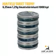 6,35mm H&N Field Target Trophy 1,29g ilmakivääriluoti 1000 kpl - viisi rasiaa pinossa - 6,35 mm luodit - 4047058001586 - 6