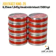 6,35mm JSB Exact King .25 1,645g Ilmakivääriluoti 1500 kpl - kaksi viiden rasian pinoa - 6,35 mm luodit - 8594180450646 - 12