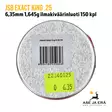 6,35mm JSB Exact King .25 1,645g Ilmakivääriluoti 150 kpl - rasian pohja EAN - 6,35 mm luodit - 8594180450646 - 5