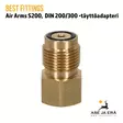 Best Fittings Air Arms S200 DIN 200/300 täyttöadapteri - Pystykuva - Adapterit ja liitäntäsarjat - 03A1MF06 - 4