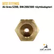 Best Fittings Air Arms S200 DIN 200/300 täyttöadapteri - Säiliön kiinnityspään liitin - Adapterit ja liitäntäsarjat - 03A1MF06 - 5