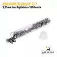 H&N Slug HP 5,51mm ilma-aseluotien testipakkaus - yksittäinen testipakkaus, luoteja näkyvissä - 5,5 mm luodit - 4047058021546 - 3
