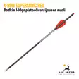 X-Bow Supersonic REV Carbon Bodkin 140gr pistoolivarsijousen nuoli - yksi nuoli viistosta - Varsijousen tarvikkeet - 4064298213456 - 4